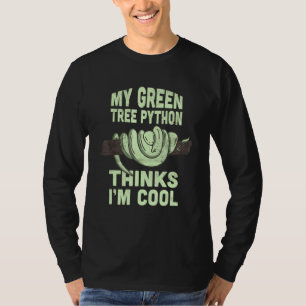 Camiseta Mi python árbol verde piensa que soy una serpiente
