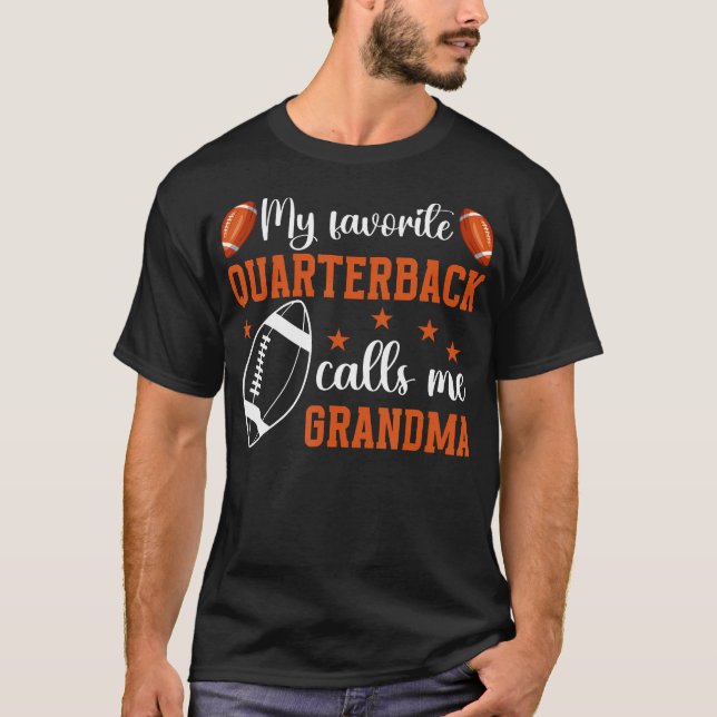 Camiseta Mi Querida Abuela Mariscal De Campo De Fútbol Amer (Anverso)