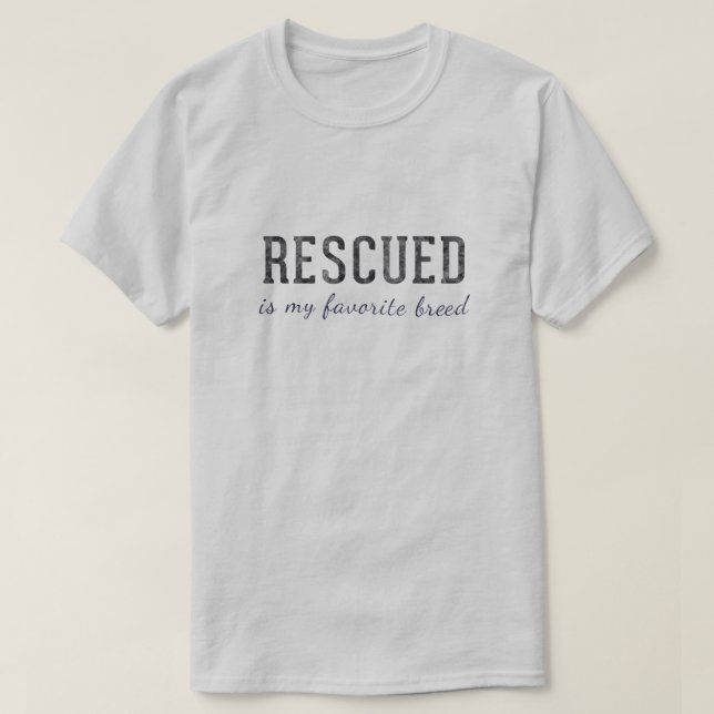 Camiseta Mi Raza Favorita Es Rescatada (Diseño del anverso)