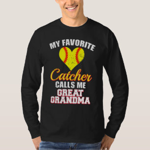 Camiseta Mi receptor favorito me llama bisabuela Softbal