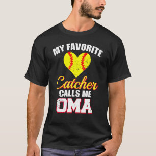 Camiseta Mi Receptor Favorito Me Llama Oma Receptor Softbol