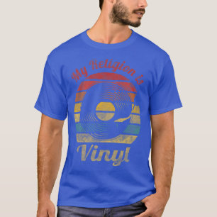 Camiseta Mi religión es música vinyl retro vintage