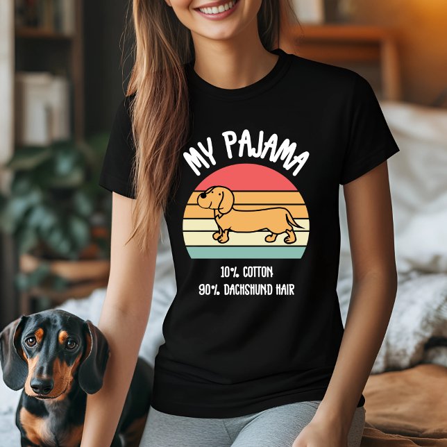 Camiseta Mi retro Pajama Dachshund (Subido por el creador)