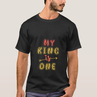 Camiseta Mi rey tiene 1 año de edad niño idea de cumpleaños
