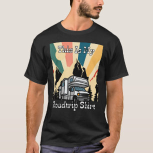 Camiseta Mi Roadtrip Retro Rv Camping Y Diseño De Viajero