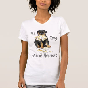 Camiseta Mi Rottweiler comió mi hogar