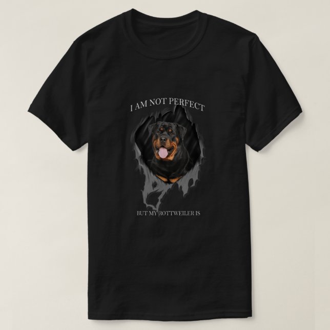 Camiseta Mi Rottweiler Es Perro Perfecto (Diseño del anverso)