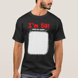 Camiseta Mi Rótulo De 50 Años Mis Hombres De Cumpleaños Div