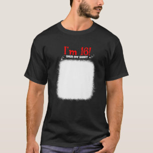 Camiseta Mi Rótulo De Cumpleaños 16, Mis Hombres De Cumplea