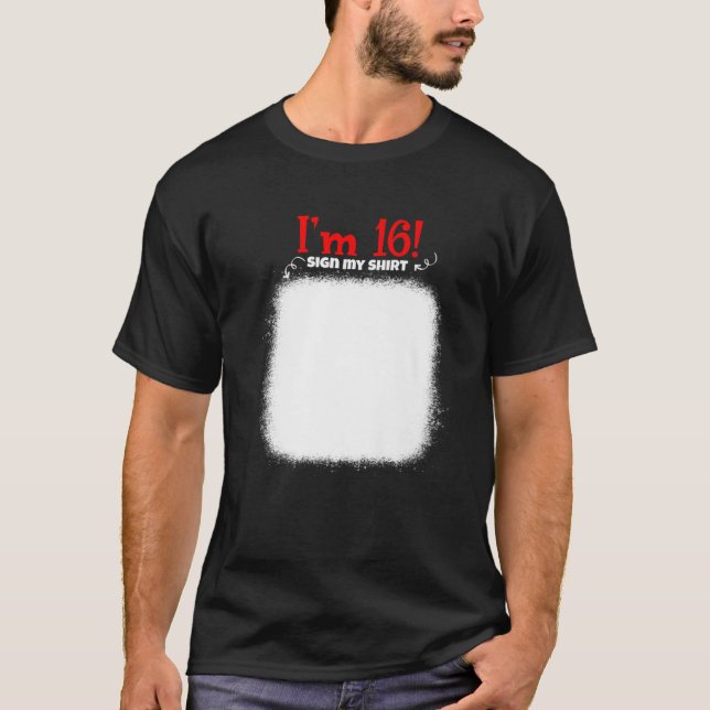 Camiseta Mi Rótulo De Cumpleaños 16, Mis Hombres De Cumplea (Anverso)