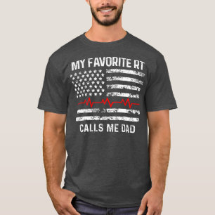 Camiseta Mi RT favorito me llama papá Terapeuta Respiratori