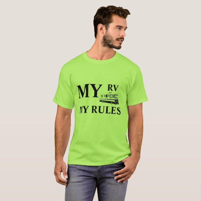 Camiseta Mi rv, mis REGLAS (Anverso completo)