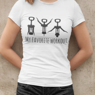 Camiseta Mi sacacorchos abre botellas de vino favorito para