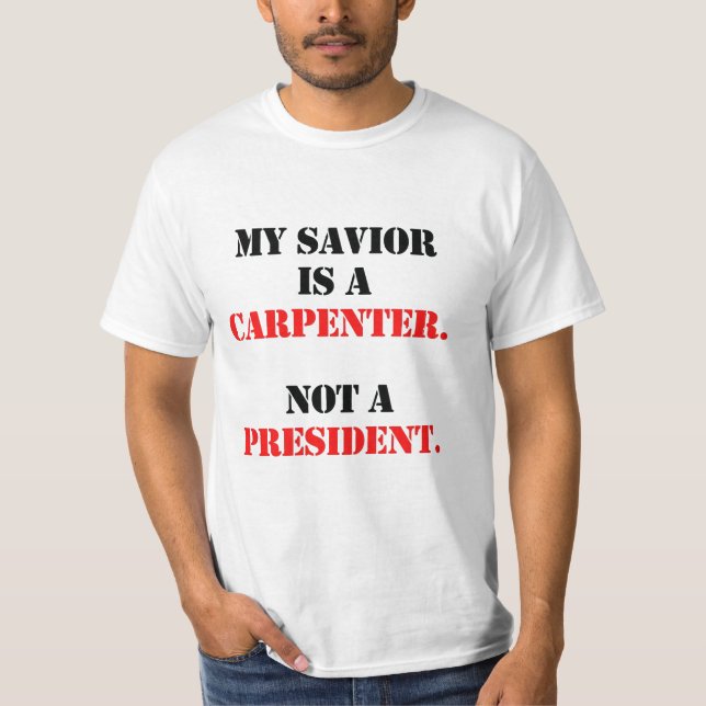 Camiseta Mi salvador es carpintero (Anverso)