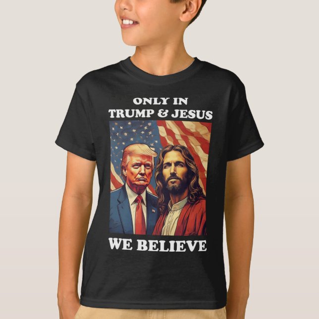 Camiseta Mi Salvador Trump es mi presidente pro republicano (Anverso)