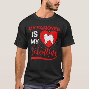 Camiseta Mi Samoyed Es Mi Valentine Heart Shape Samoyed Val