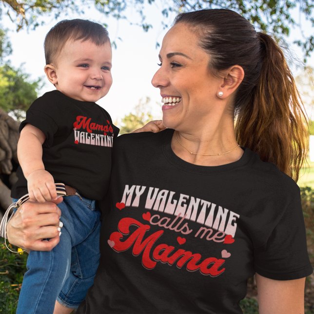 Camiseta Mi San Valentín me llama madre de familia que coin (Subido por el creador)