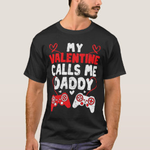 Camiseta Mi San Valentín me llama papi jugador papá San Val