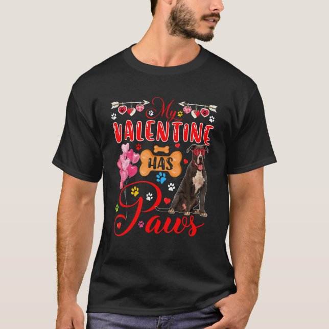 Camiseta Mi San Valentín tiene arañazos de crema de toro de (Anverso)