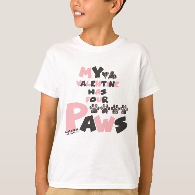Camiseta Mi San Valentín tiene cuatro patas (Anverso)