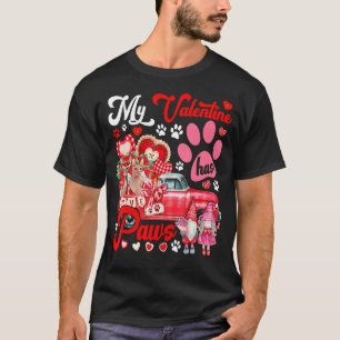 Camiseta Mi San Valentín Tiene Parejas De Paws Sfinxs En Gn