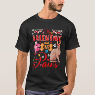 Camiseta Mi San Valentín Tiene Patitas Gafas de Sol para Ga