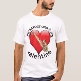 Camiseta Mi saxofón es mi San Valentín