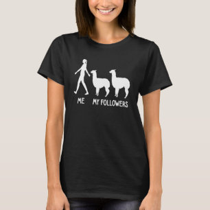 Camiseta Mi Seguidor Alpaca Llama Lama Animal Lindo Sociabl