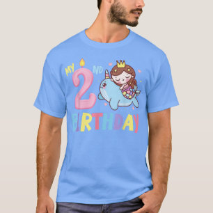 Camiseta Mi segundo cumpleaños mágico, niños unicornios, es