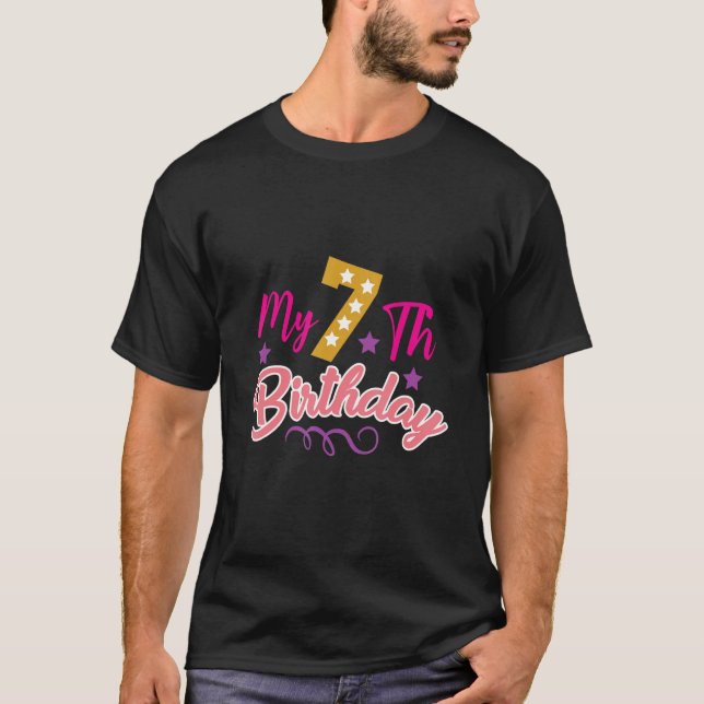 Camiseta Mi séptimo cumpleaños (Anverso)