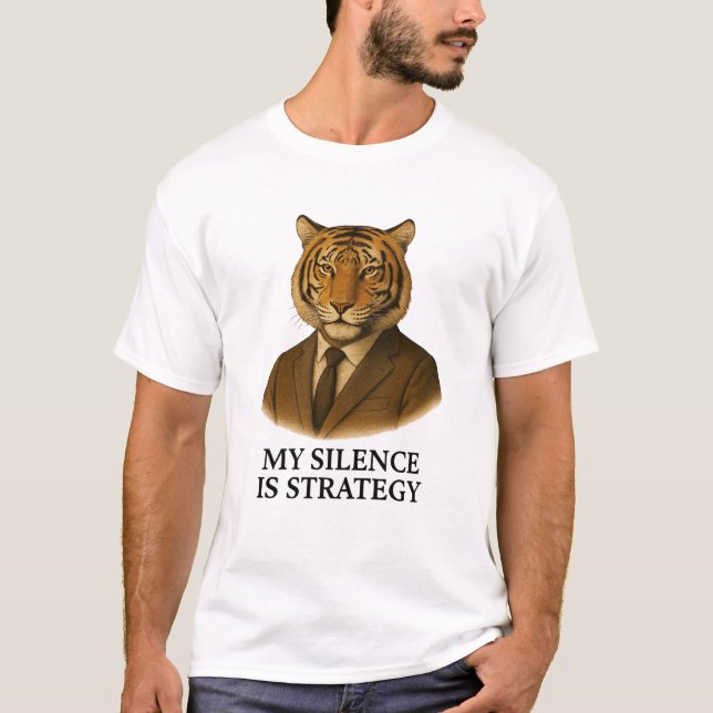 CAMISETA MI SILENCIO ES ESTRATEGIA (Anverso)