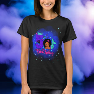Camiseta Mi sirena de cumpleaños número 5