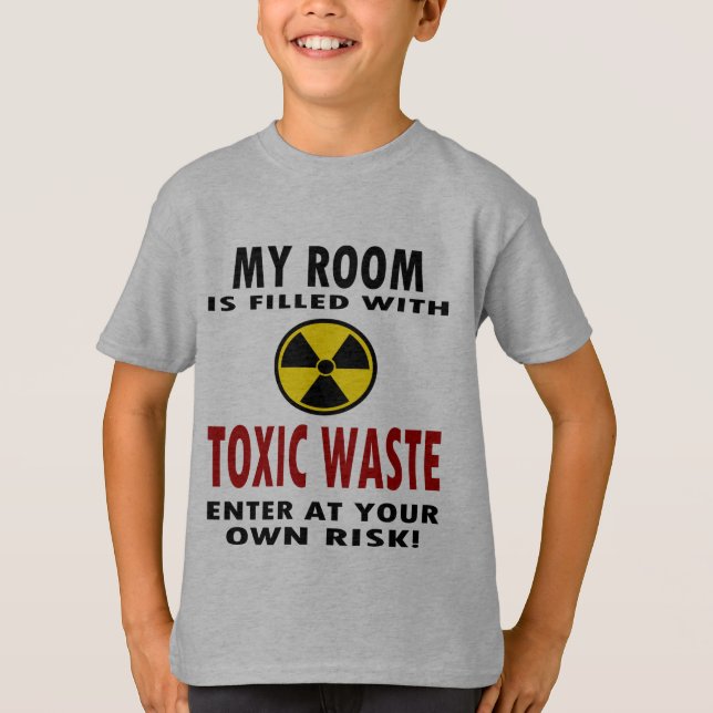 Camiseta Mi sitio se llena de la basura tóxica (Anverso)