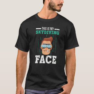 Camiseta Mi Skydiving Face Skydive Parachute Sk