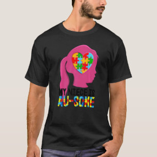 Camiseta Mi sobrina es algo de autismo para los niños conci