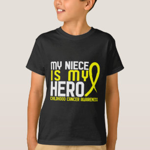 Camiseta Mi sobrina es mi heroína conciencia del cáncer inf