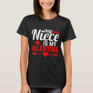 Camiseta Mi sobrina es mi San Valentín Gif divertido para f