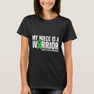 Camiseta Mi sobrina es una cinta verde guerrera para la sal