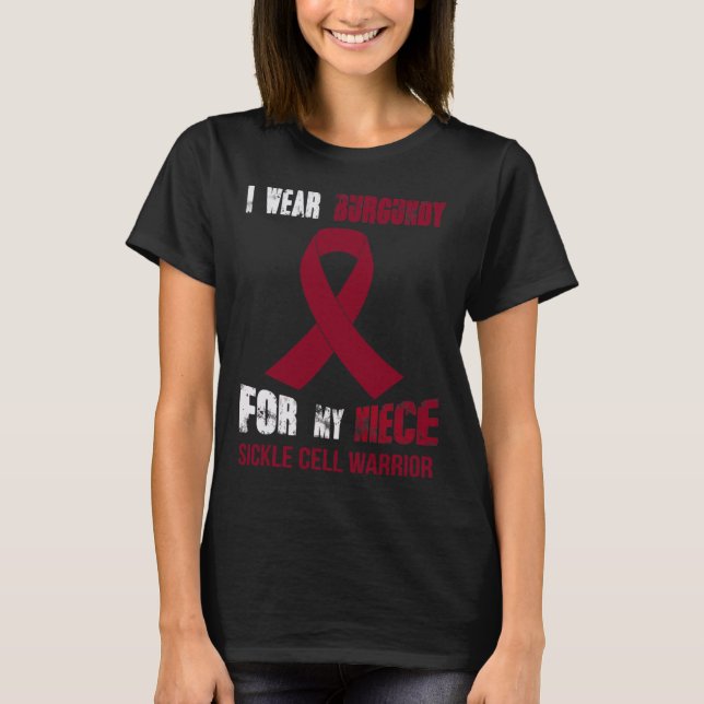 CAMISETA MI SOBRINA - MI GUERRERA DE LA CÉLULA FALCIFORME  (Anverso)