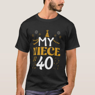 Camiseta Mi sobrina tiene 40 años, 40 años, 1985, 40 años, 