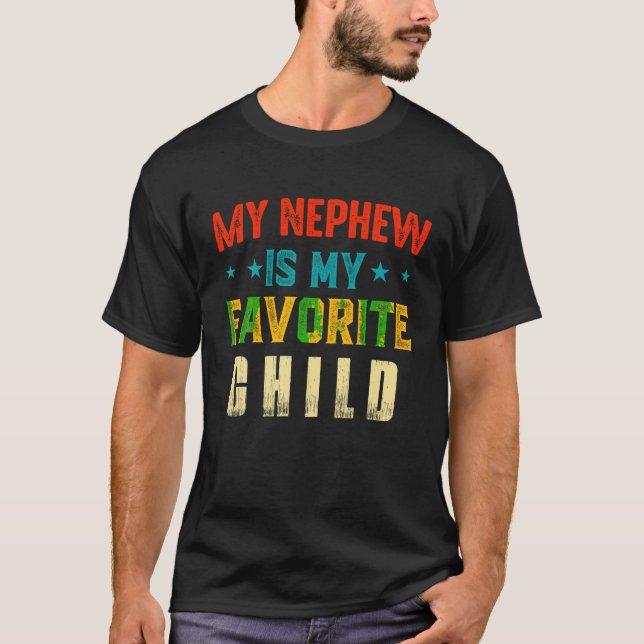 Camiseta Mi sobrino es mi hijo favorito, un sobrino gracios (Anverso)