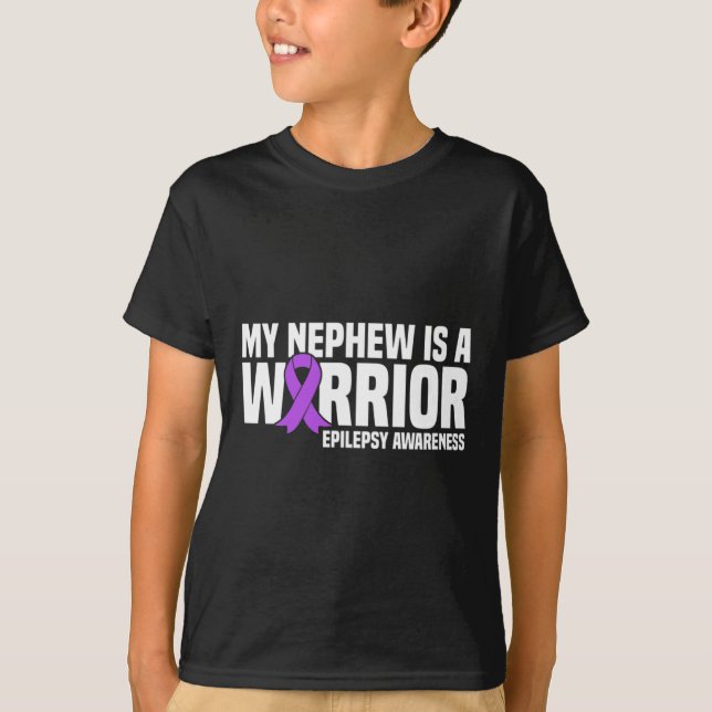 Camiseta Mi sobrino es un guerrero y una epilepsia de cinta (Anverso)