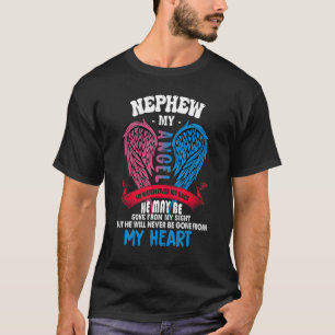 Camiseta Mi Sobrino Mi Ángel Que Vigila Por Mi Espalda Nunc