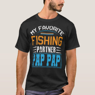 Camiseta Mi socio pesquero favorito PAP PAP Día de los Padr