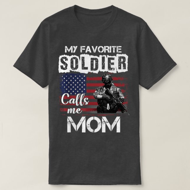 Camiseta Mi soldado favorito me llama a mamá 7 (Diseño del anverso)