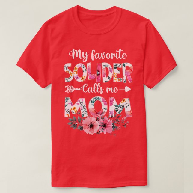 Camiseta Mi soldado favorito me llama mamá Armi Mamá (Diseño del anverso)