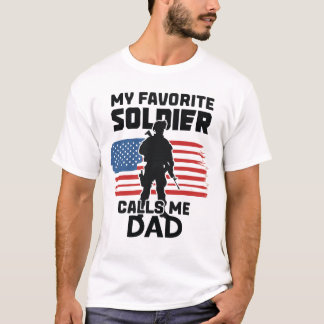 CAMISETA MI SOLDADO FAVORITO ME LLAMA PAPÁ