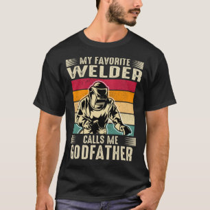 Camiseta Mi soldado favorito me llama Weld de época de GODF