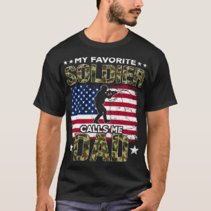 Camiseta Mi Soldado Favorito Me Llamó Papá Padre Orgulloso 