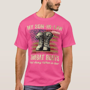 Camiseta Mi Soninlaw Vio Boots De Combate Orgulloso Ejércit